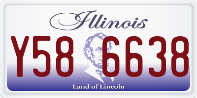 IL license plate Y586638