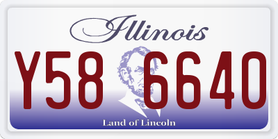 IL license plate Y586640