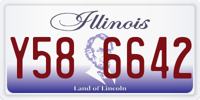 IL license plate Y586642