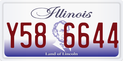 IL license plate Y586644
