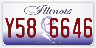 IL license plate Y586646