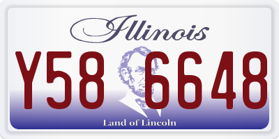 IL license plate Y586648