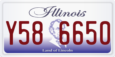 IL license plate Y586650