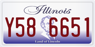 IL license plate Y586651