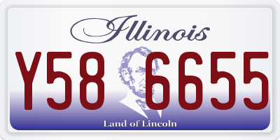 IL license plate Y586655