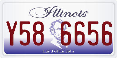 IL license plate Y586656