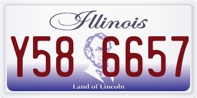 IL license plate Y586657