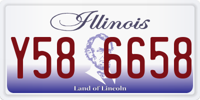 IL license plate Y586658