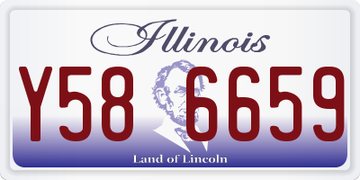 IL license plate Y586659