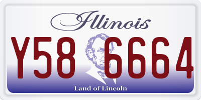 IL license plate Y586664