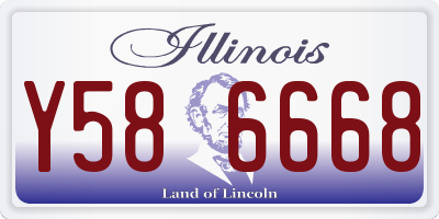 IL license plate Y586668