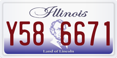 IL license plate Y586671