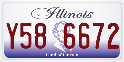 IL license plate Y586672