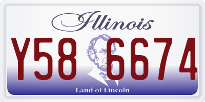 IL license plate Y586674