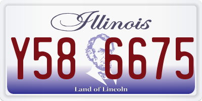 IL license plate Y586675