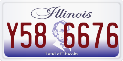 IL license plate Y586676