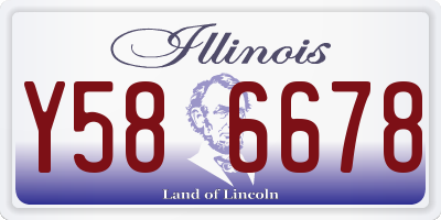 IL license plate Y586678