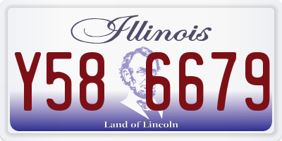 IL license plate Y586679