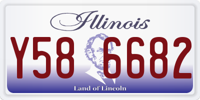 IL license plate Y586682