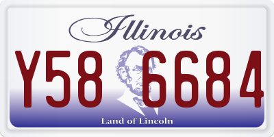 IL license plate Y586684