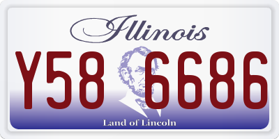 IL license plate Y586686