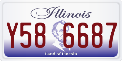 IL license plate Y586687