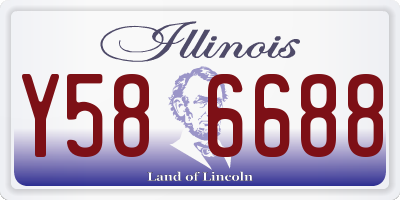 IL license plate Y586688