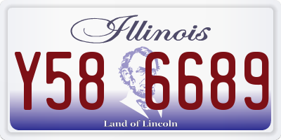 IL license plate Y586689