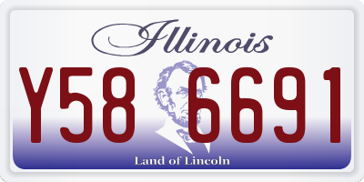 IL license plate Y586691