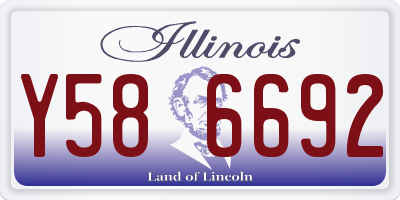 IL license plate Y586692