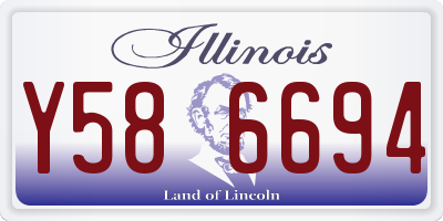 IL license plate Y586694