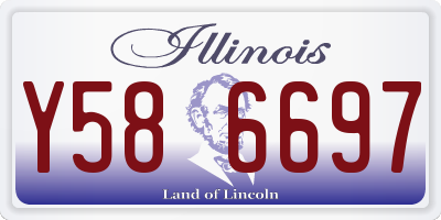 IL license plate Y586697