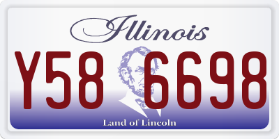 IL license plate Y586698