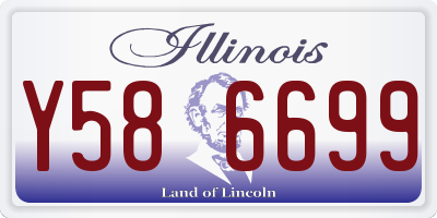 IL license plate Y586699