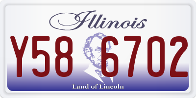 IL license plate Y586702