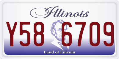 IL license plate Y586709