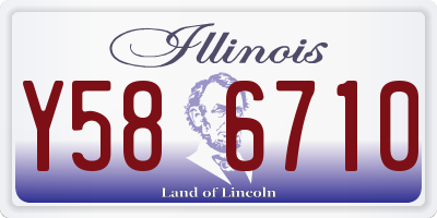 IL license plate Y586710