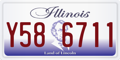 IL license plate Y586711