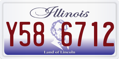 IL license plate Y586712