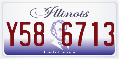 IL license plate Y586713