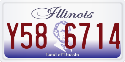 IL license plate Y586714
