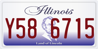 IL license plate Y586715
