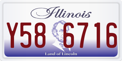 IL license plate Y586716