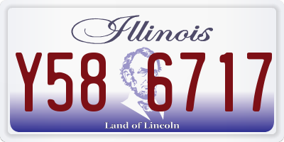 IL license plate Y586717