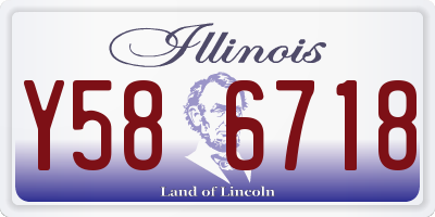 IL license plate Y586718