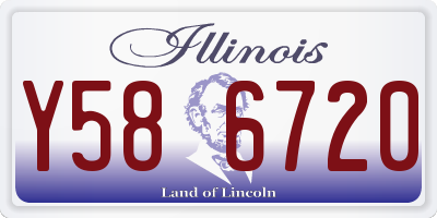 IL license plate Y586720