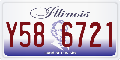 IL license plate Y586721