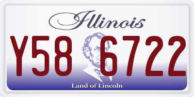 IL license plate Y586722