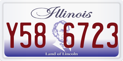 IL license plate Y586723