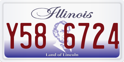 IL license plate Y586724